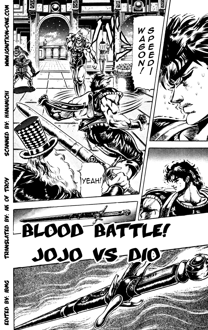 Jojo's Bizarre Adventure Part 1 - Phantom Blood - Vol.5 Chapter 39: Fire And Ice, Jonathan And Dio, Part 1