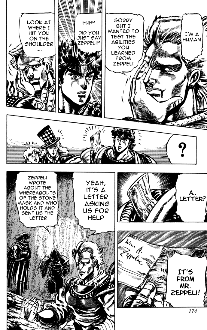 Jojo's Bizarre Adventure Part 1 - Phantom Blood - Vol.4 Chapter 36: The Three From A Faraway Land, Part 1