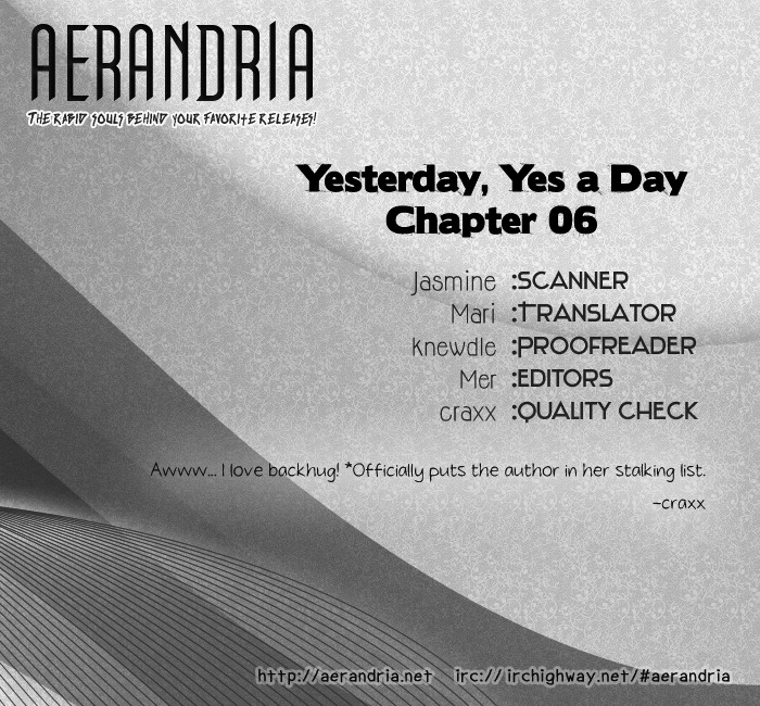 Yesterday, Yes A Day - Vol.1 Chapter 6 : [End]