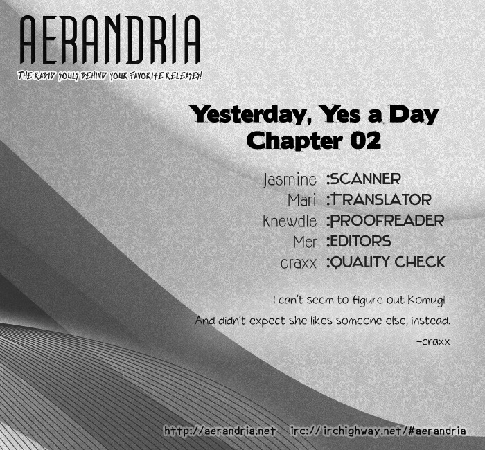 Yesterday, Yes A Day - Vol.1 Chapter 2