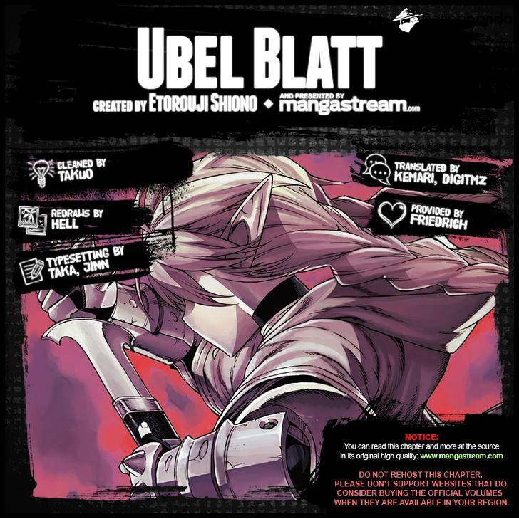 Ubel Blatt - Chapter 130 : Eine Burg Und Eine Burg Ii