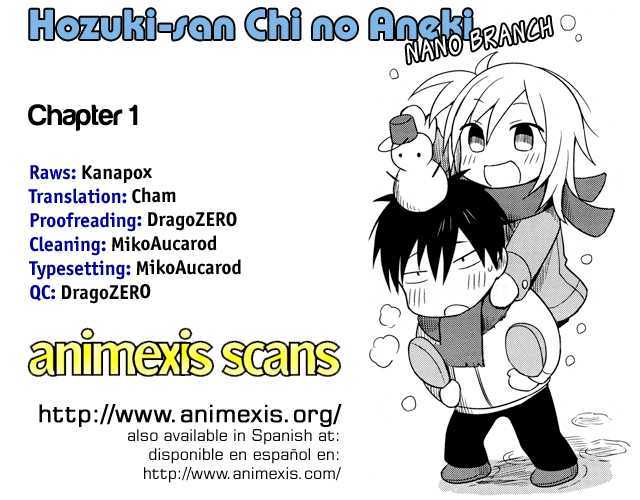 Hoozuki-San Chi No Aneki: Nano Branch - Chapter 1