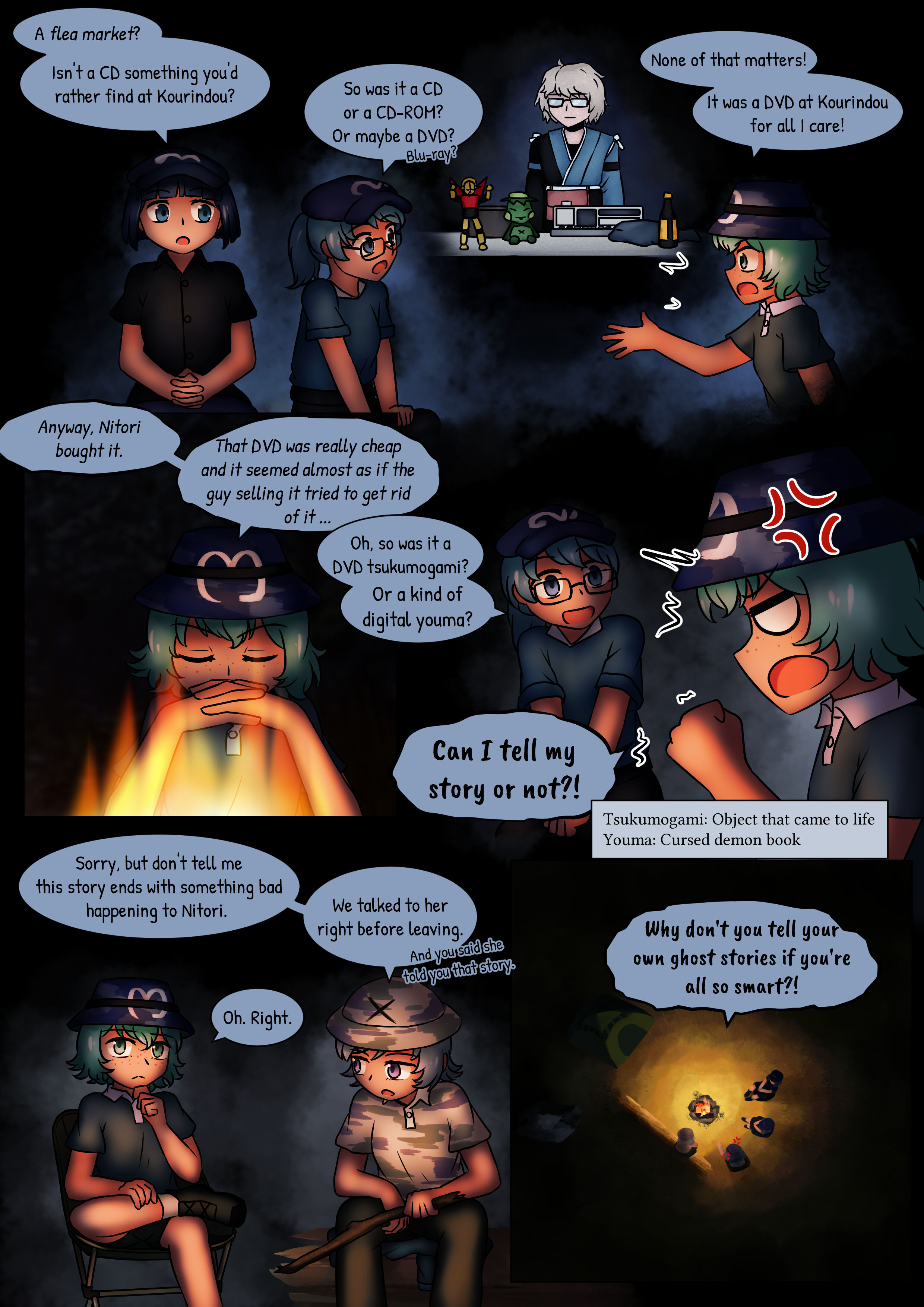 Touhou - Kappa-Squad - Vol.0 Chapter 5: The Campfire, Stars And A Spook