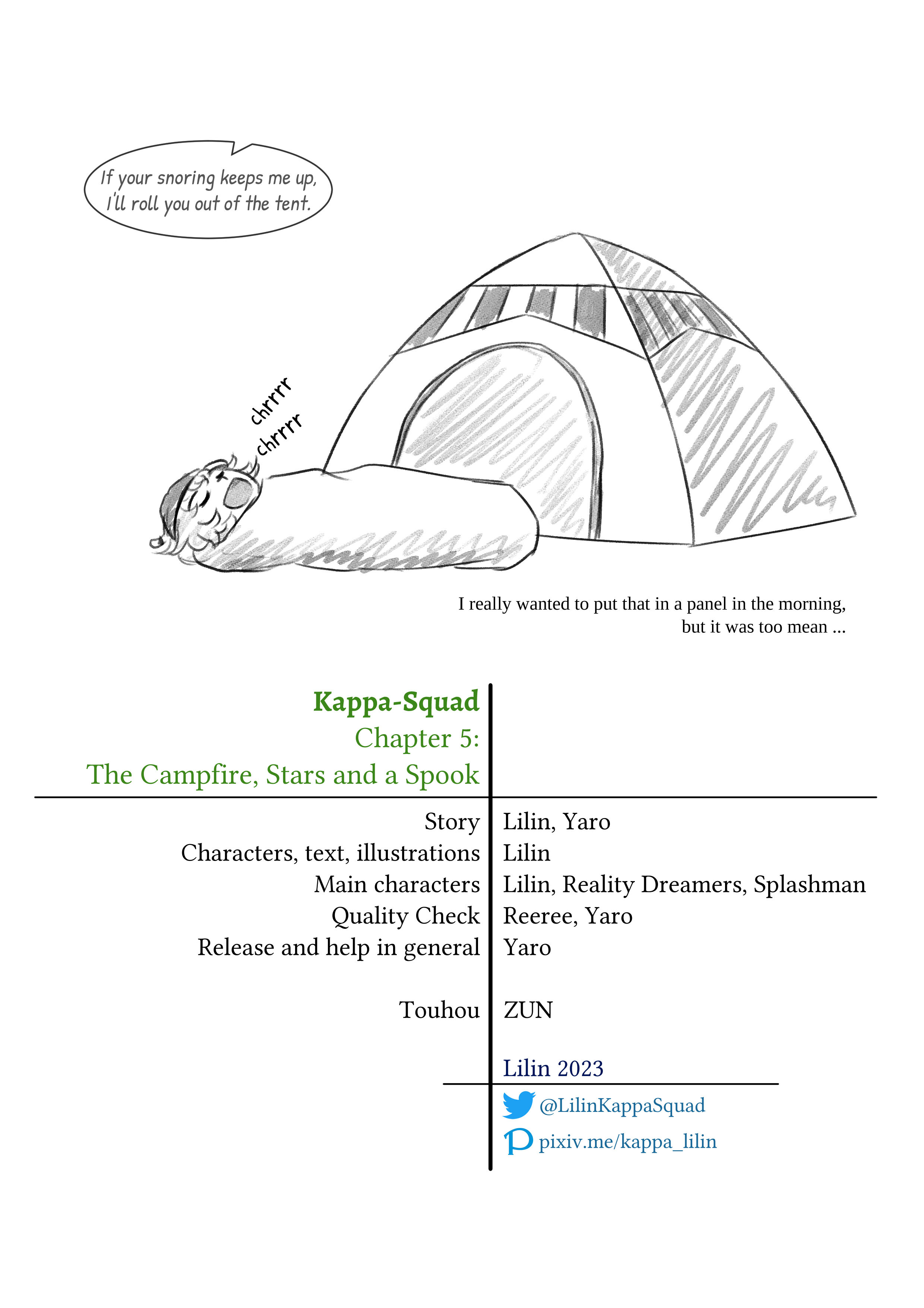 Touhou - Kappa-Squad - Vol.0 Chapter 5: The Campfire, Stars And A Spook