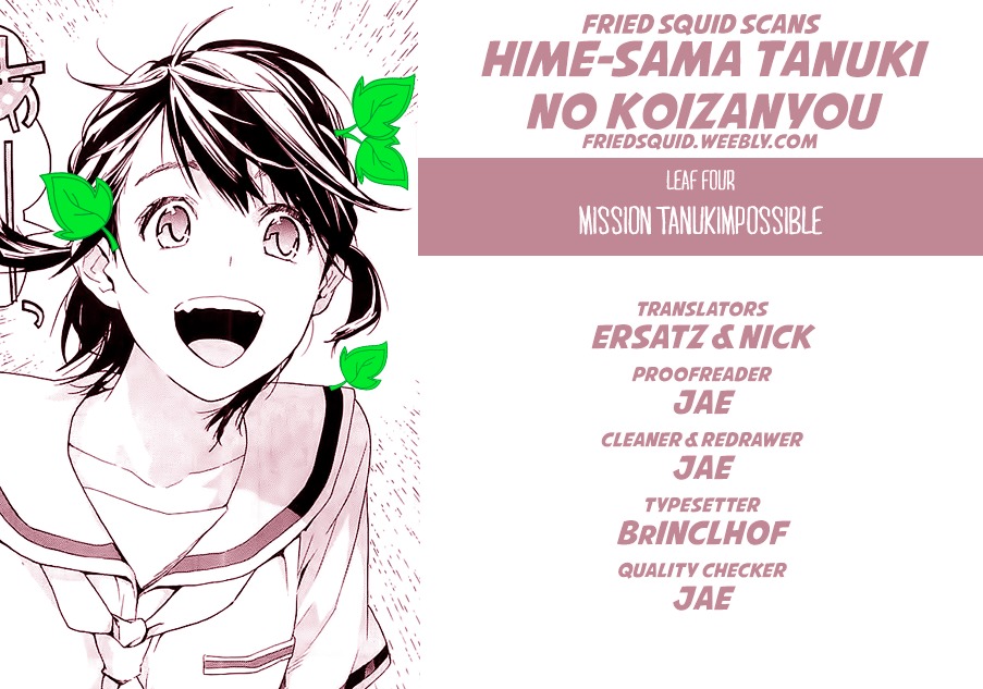 Hime-Sama Tanuki No Koizanyou - Chapter 4 : Mission Tanukimpossible