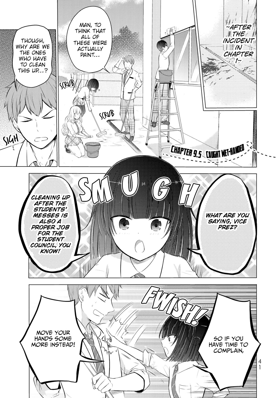 The Student Council President Solves Everything On The Bed - Chapter 9.5: Caught Wet-Handed