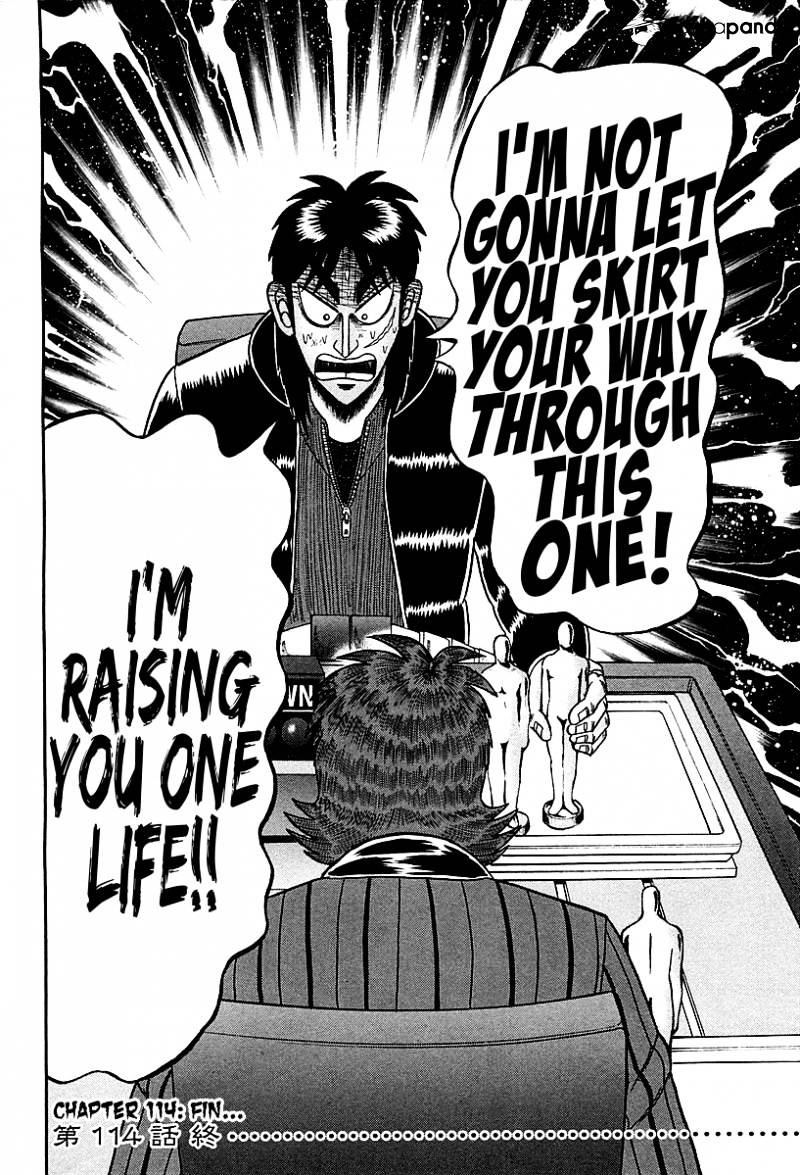 Tobaku Datenroku Kaiji: Kazuyahen - Chapter 114