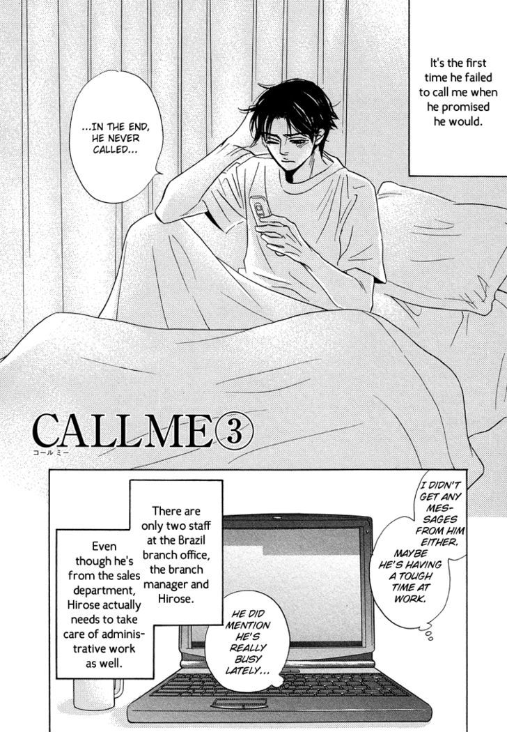 Hito Wa Naze Hataraka Nakerebanaranai No Ka - Vol.1 Chapter 9 : Call Me ?