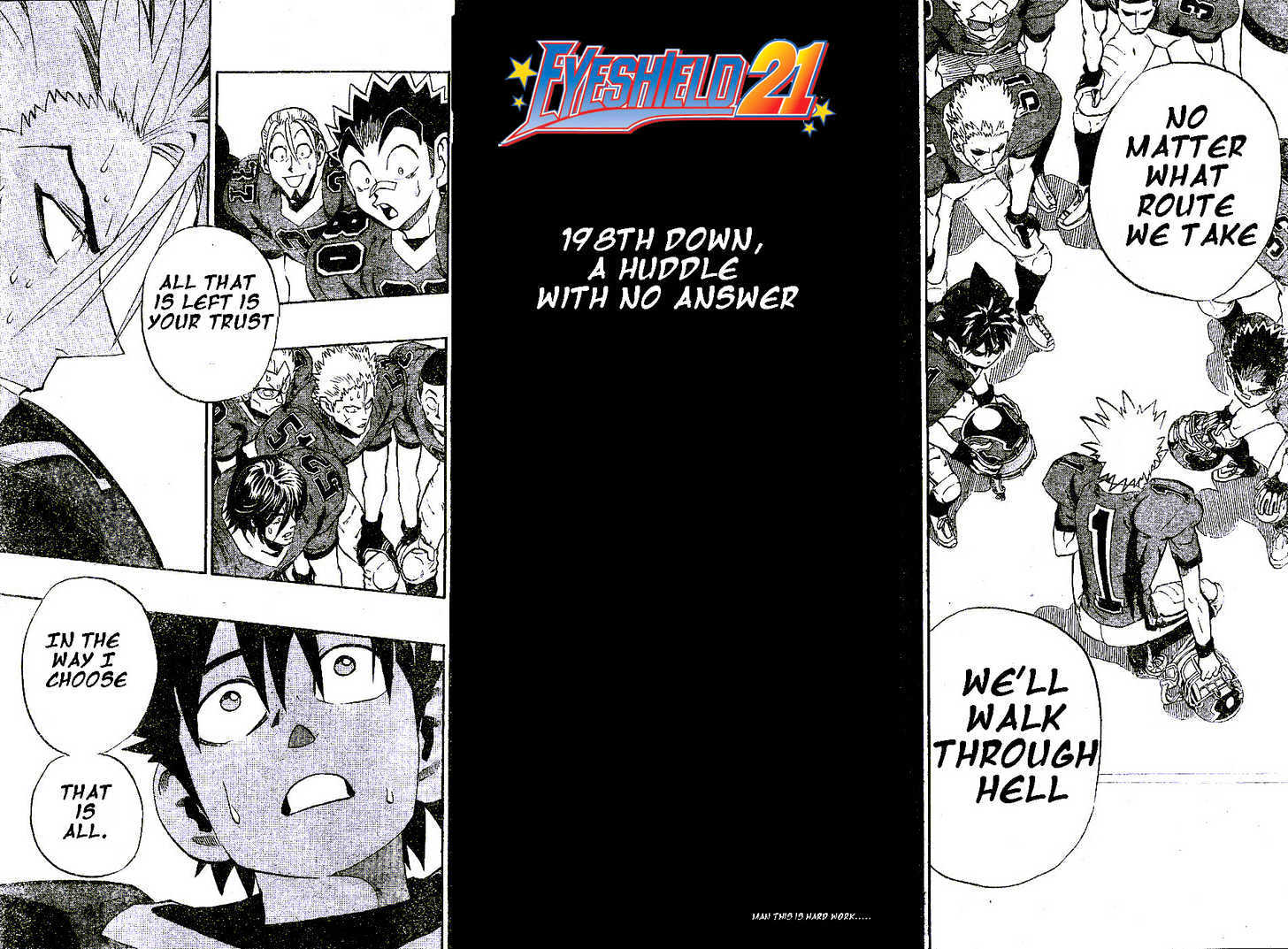 Eyeshield 21 - Chapter 198 : A Huddle With No Answer