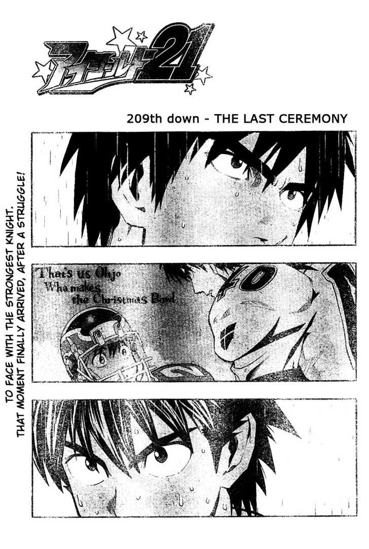 Eyeshield 21 - Chapter 209 : The Last Ceremony