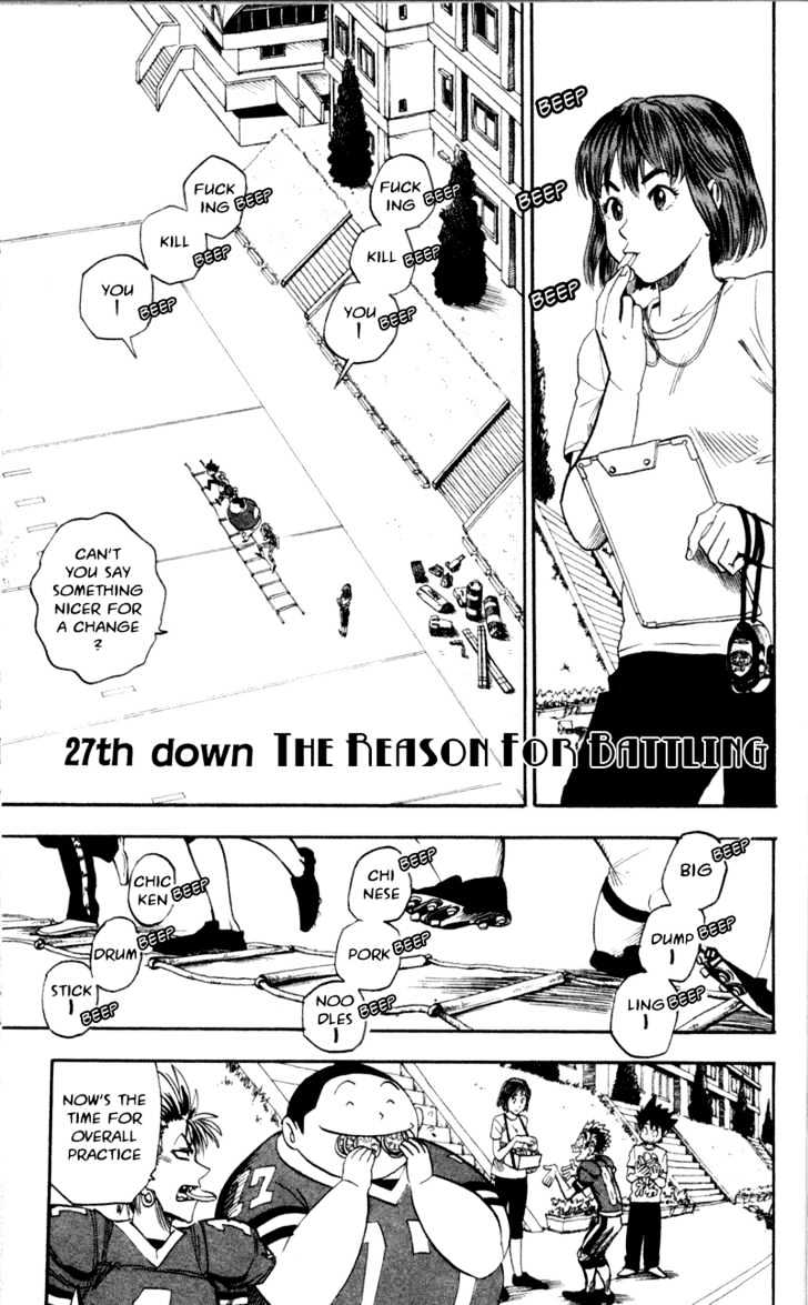 Eyeshield 21 - Chapter 27 : The Reason For Battling