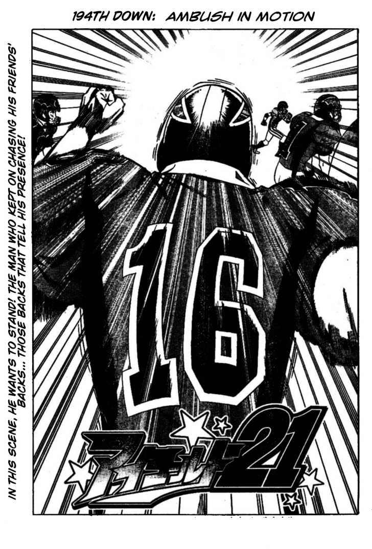 Eyeshield 21 - Chapter 194 : Ambush In Motion