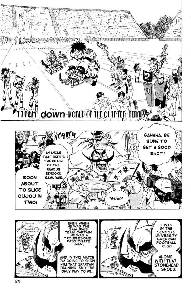 Eyeshield 21 - Chapter 111 : World Of The Quarter Finals