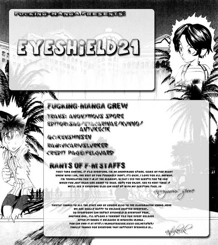 Eyeshield 21 - Chapter 100 : Halftime 4 - Koma Show