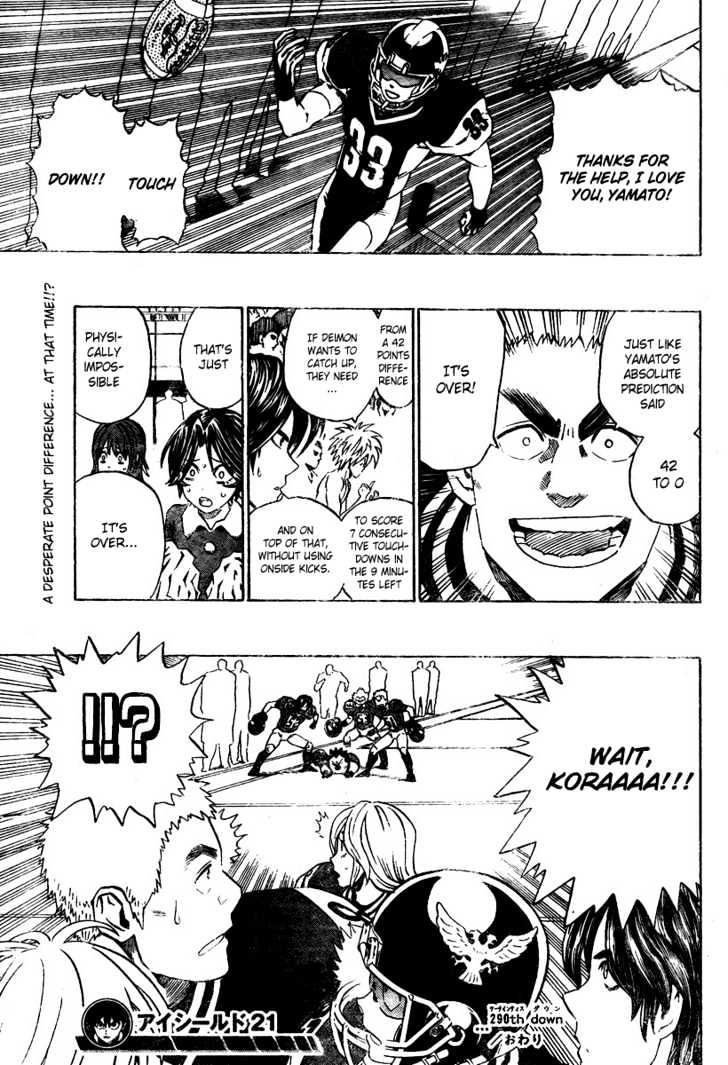 Eyeshield 21 - Chapter 290 : Darrell Royal S Letter