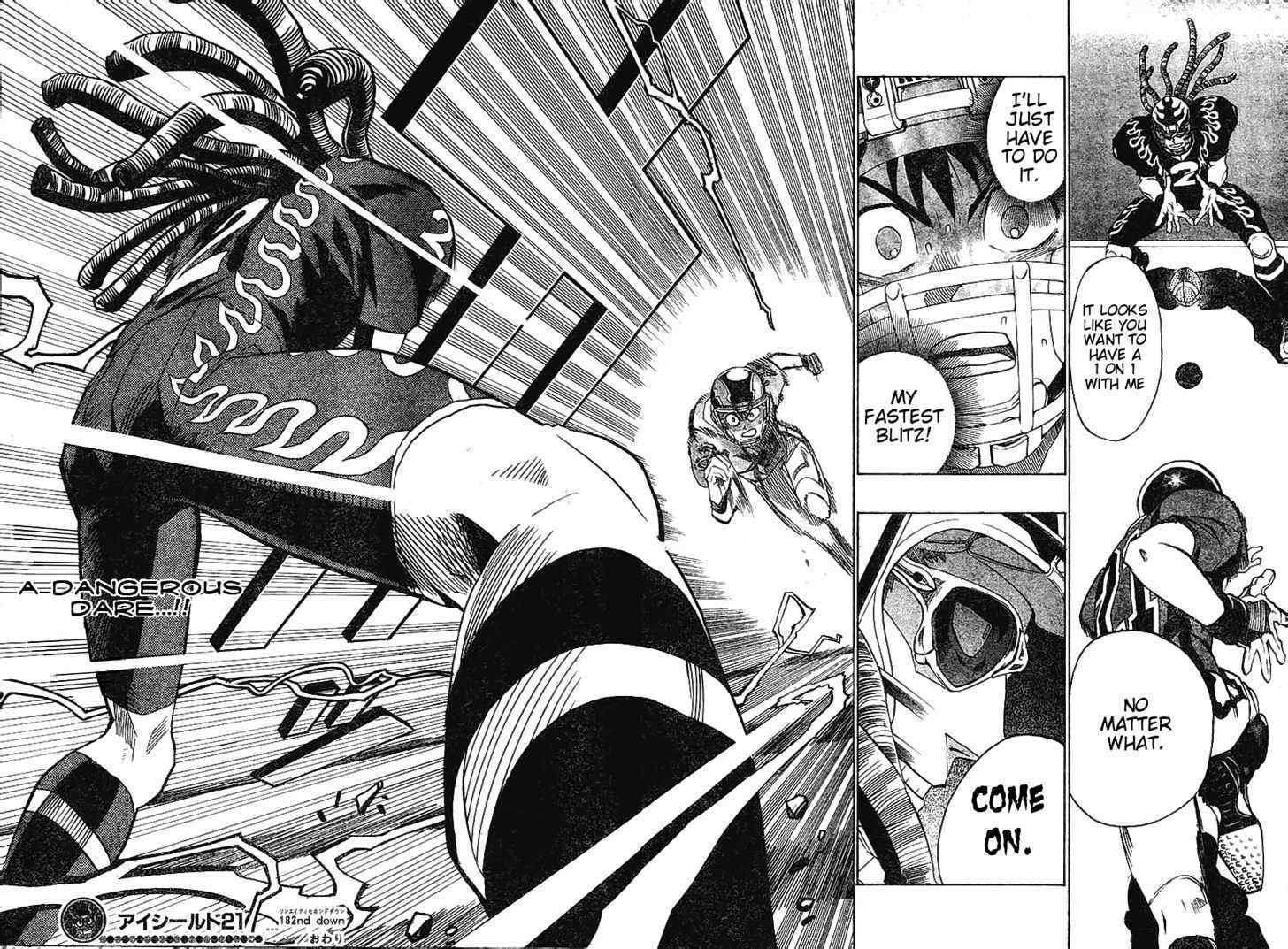 Eyeshield 21 - Chapter 182 : Hiruma Vs. Kongo Siblings