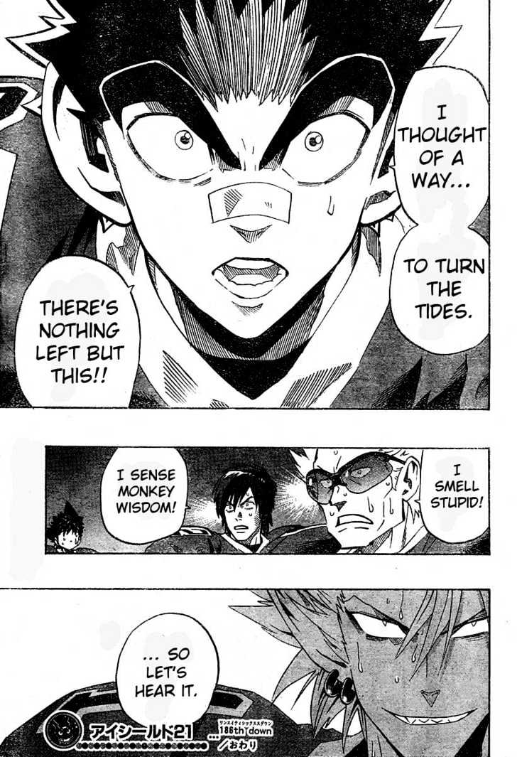 Eyeshield 21 - Chapter 186 : Deciding Points Are 21