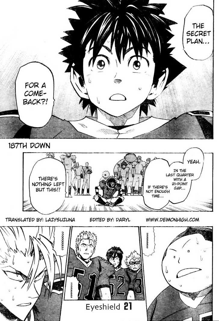 Eyeshield 21 - Chapter 187 : Ave Maria