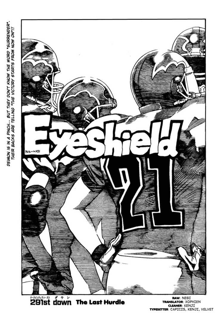 Eyeshield 21 - Chapter 291 : The Last Huddle