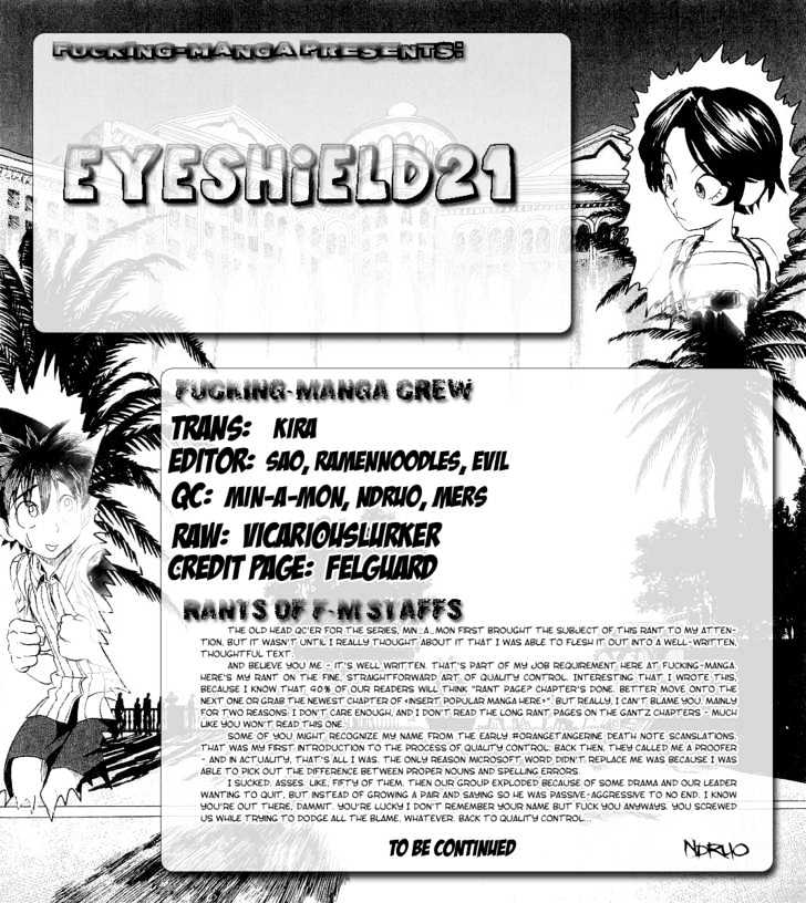 Eyeshield 21 - Chapter 145 : The Pursuer, The Pursued