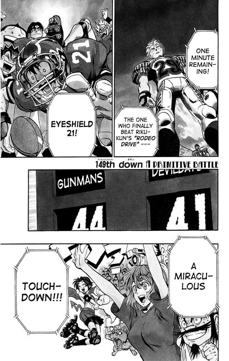 Eyeshield 21 - Chapter 149 : A Primitive Battle