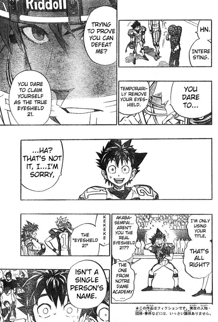 Eyeshield 21 - Chapter 163 : "Eyeshield 21"