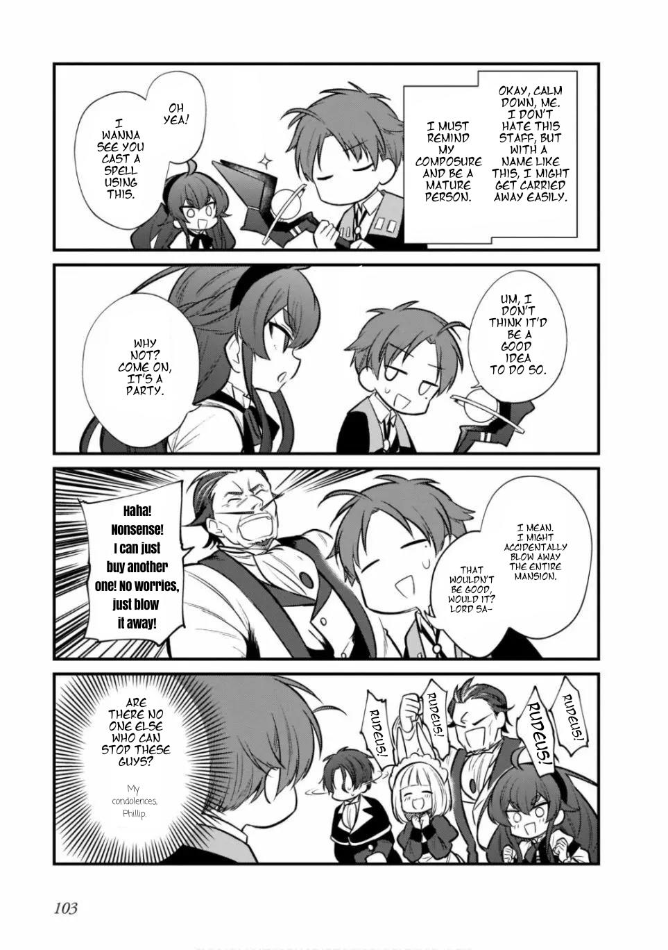 Mushoku Tensei: Even If It's A 4-Koma, I'll Get Serious - Vol.3 Chapter 13