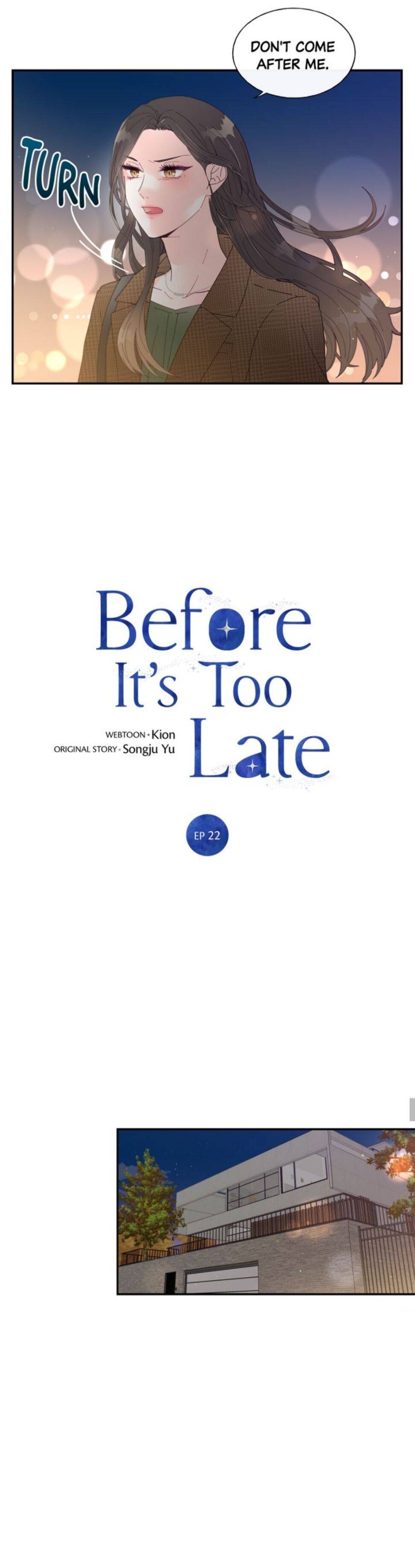 Before It’s Too Late - Chapter 22