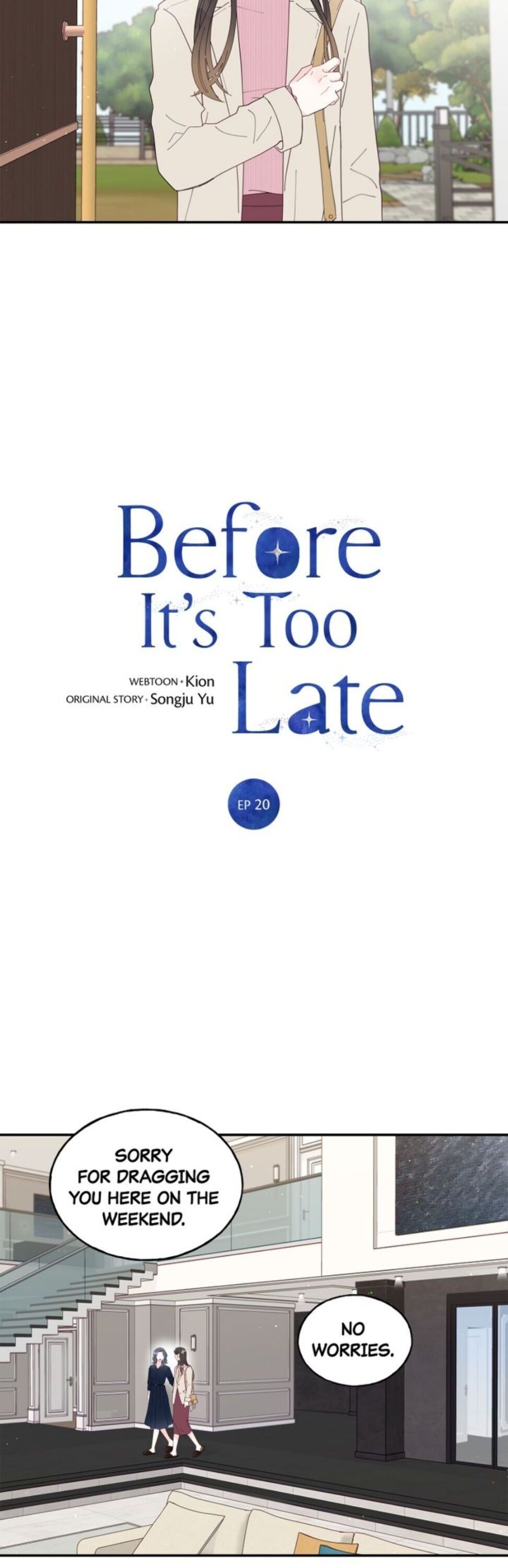 Before It’s Too Late - Chapter 20