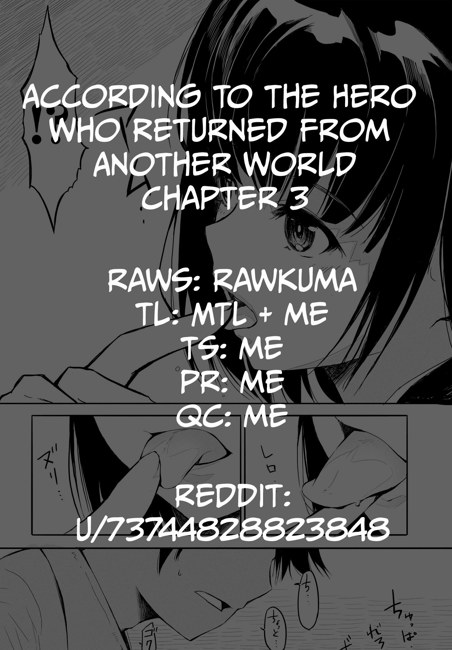 According To The Hero Who Returned From Another World - Vol.1 Chapter 3: Contract