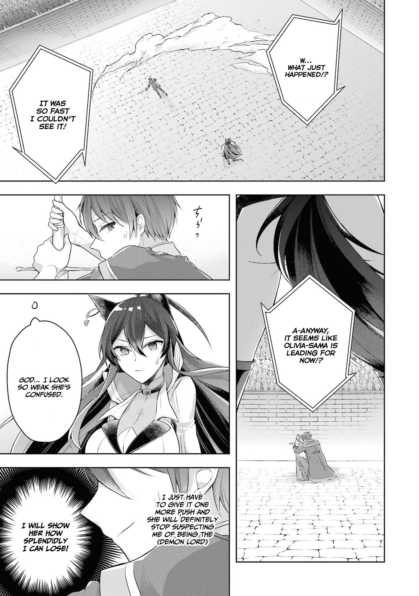 Shijou Saikyou No Daimaou, Murabito A Ni Tensei Suru - Vol.6 Chapter 28: The Former Demon Lord Vs. The Holy Sword