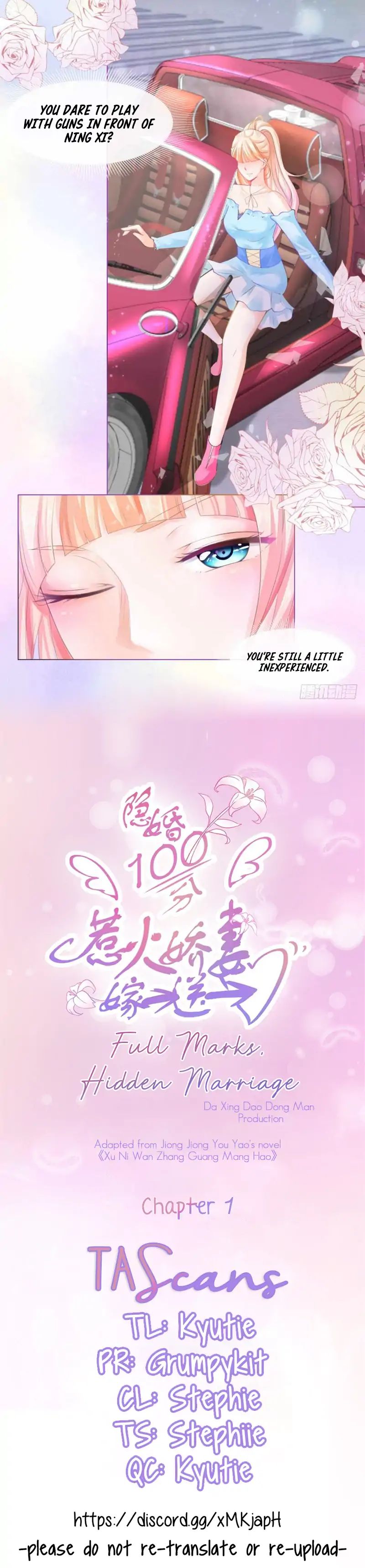 Hidden Marriage 100 Points: Provoke A Wife To Marry One Get One Free - Chapter 1