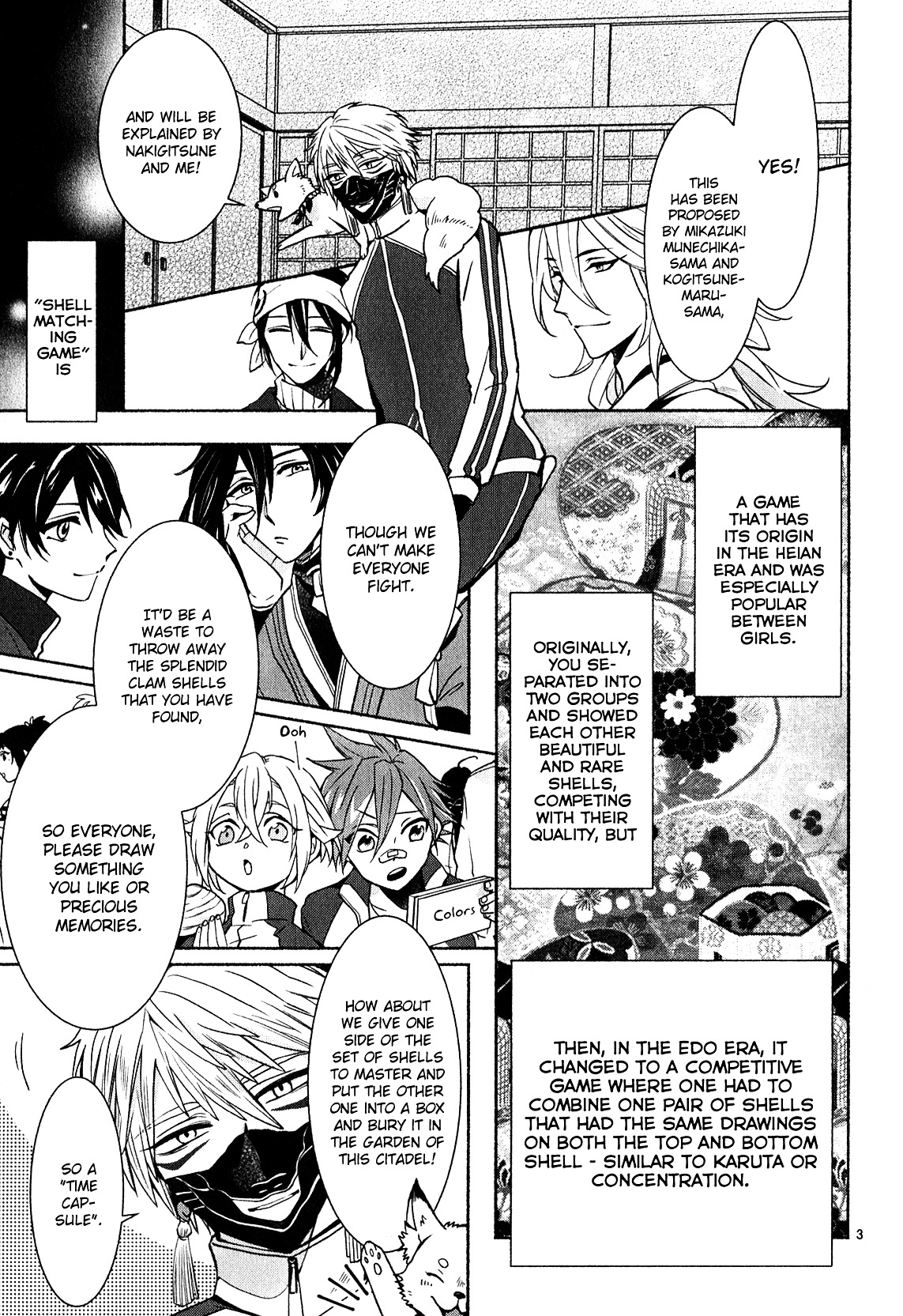 Touken Ranbu Anthology ~ Hibana Mae, Touken Danshi ~ - Vol.1 Chapter 3 : Matching Game / Tanaka Tetete