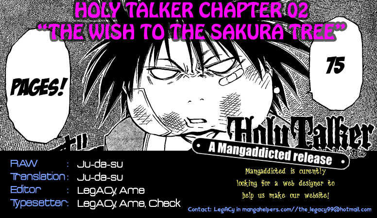 Holy Talker - Vol.1 Chapter 2 : The Wish To The Sakura Tree