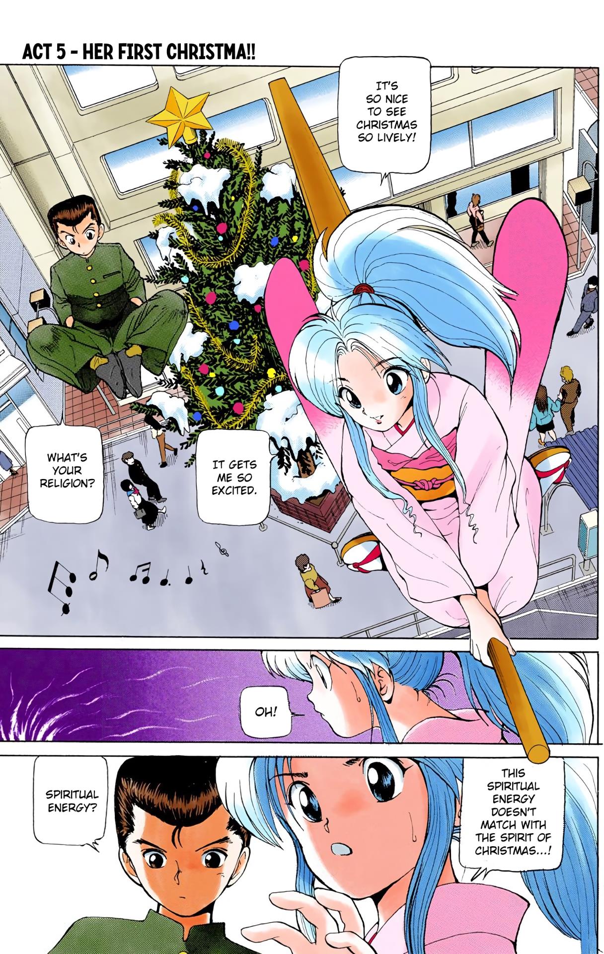 Yu Yu Hakusho - Digital Colored Comics - Vol.1 Chapter 5: Her First Christmas!!