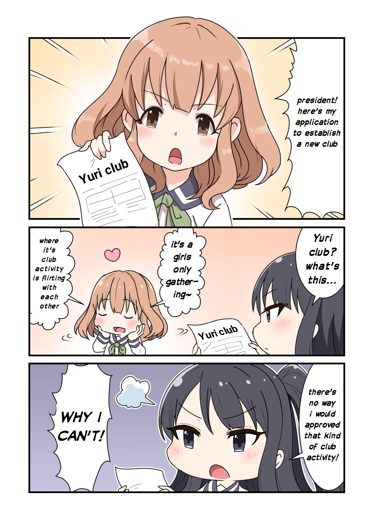 Heiwa Na Yuri Manga Series - Chapter 4: A Story Of Wanting To Establish Yuri Club