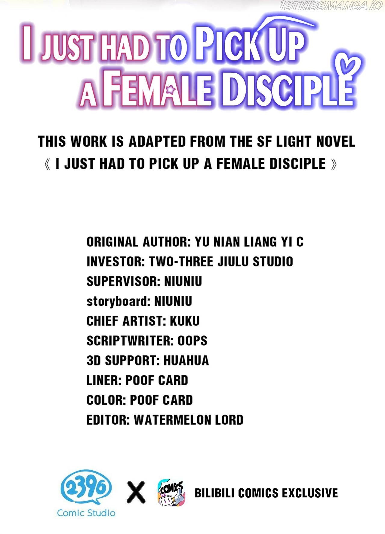 I Just Had To Pick Up A Female Disciple - Chapter 41