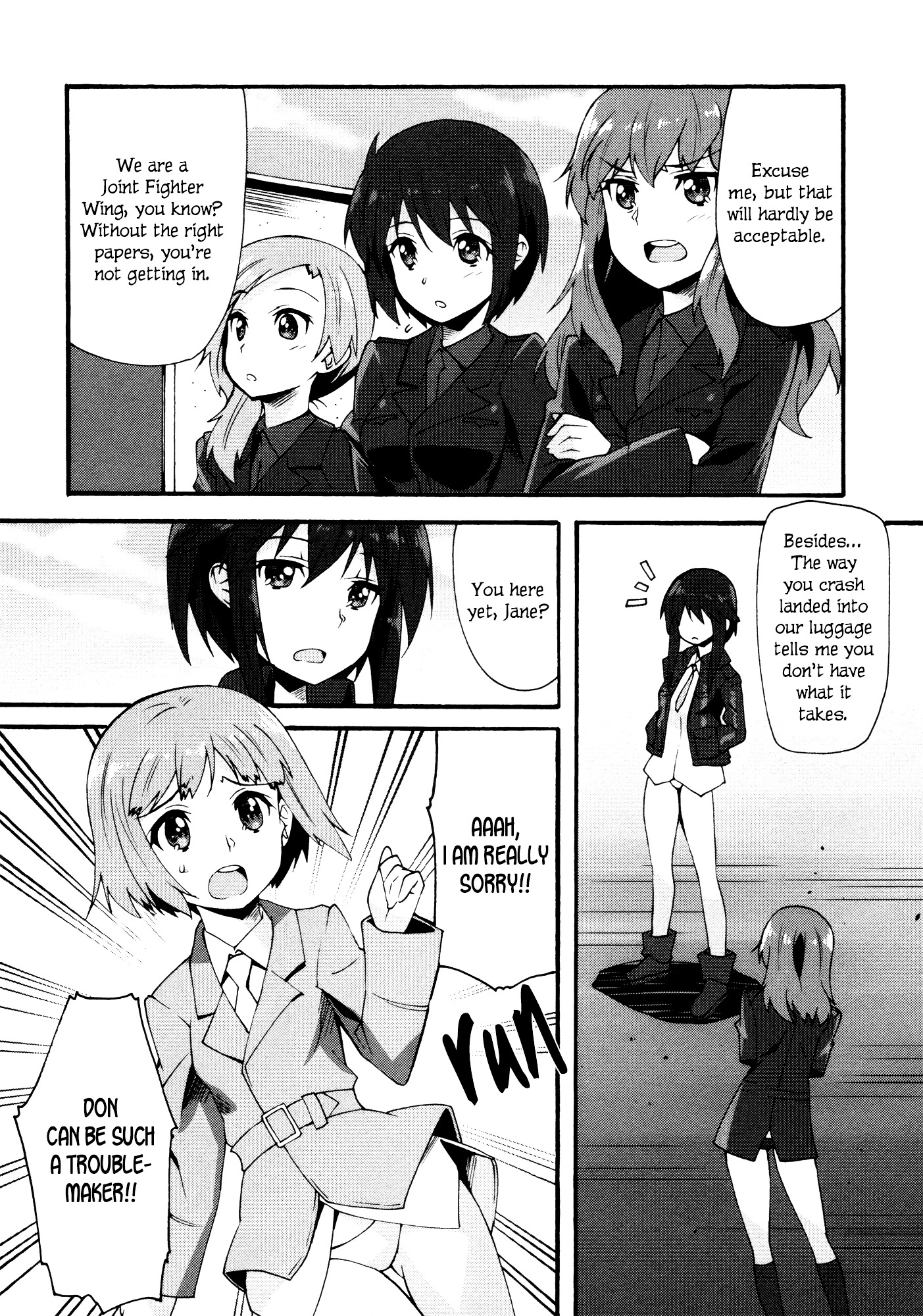 Strike Witches - Kurenai No Majotachi - Vol.1 Chapter 3 : Don (Middle Part)