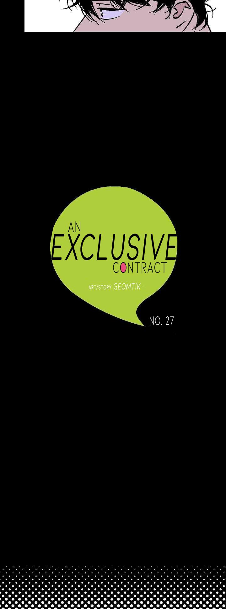 An Exclusive Contract - Chapter 27