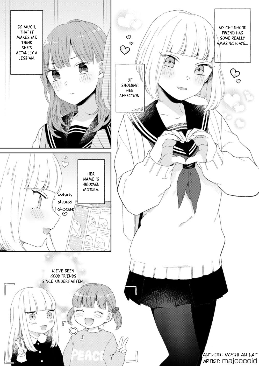 I Suspect My Childhood Friend Is A Lesbian - Chapter 1