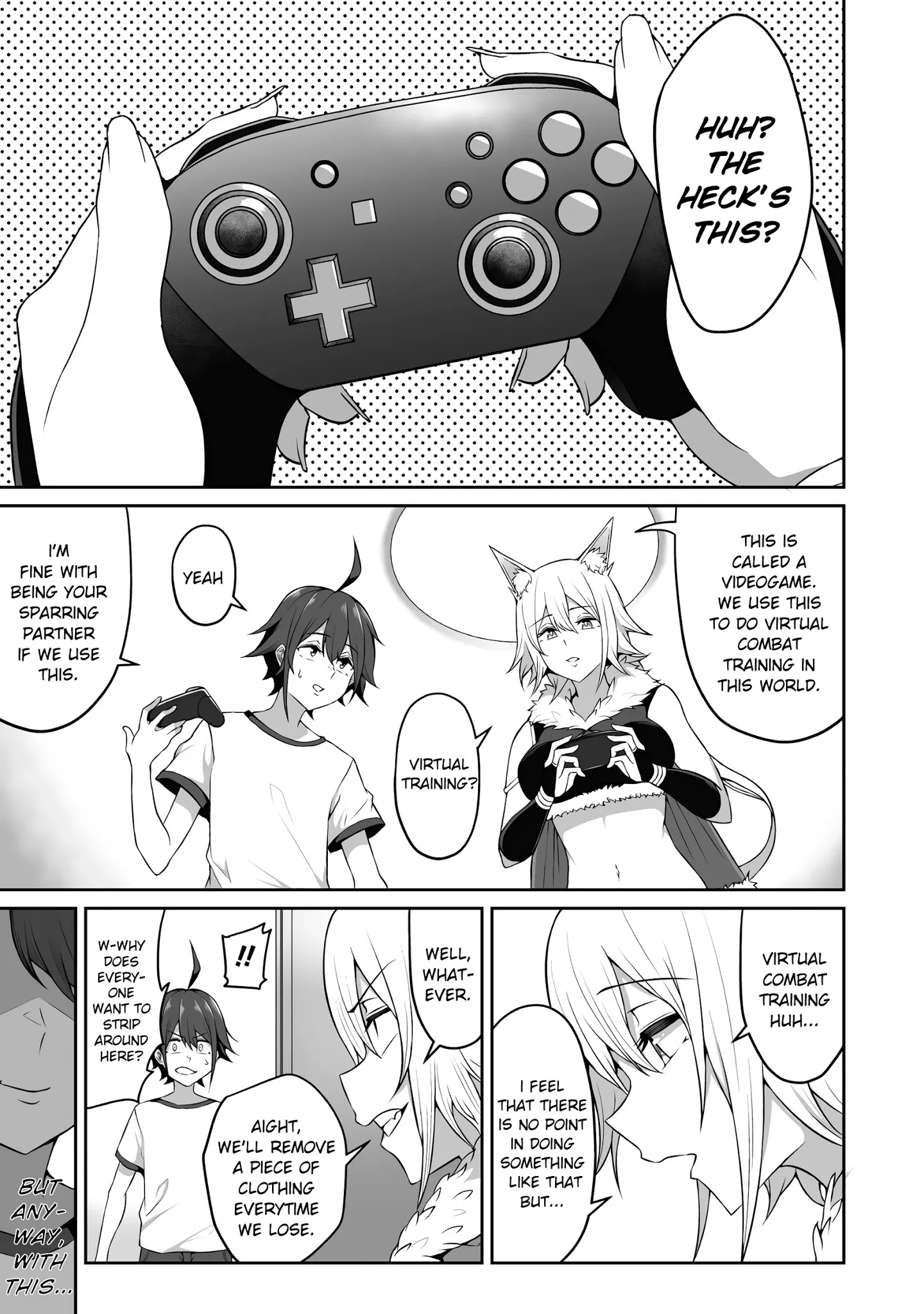 Douyara Boku No Hanayome Wa Onna Kishidan Na You De. - Chapter 3: Female Knight, Stripping In A Game!