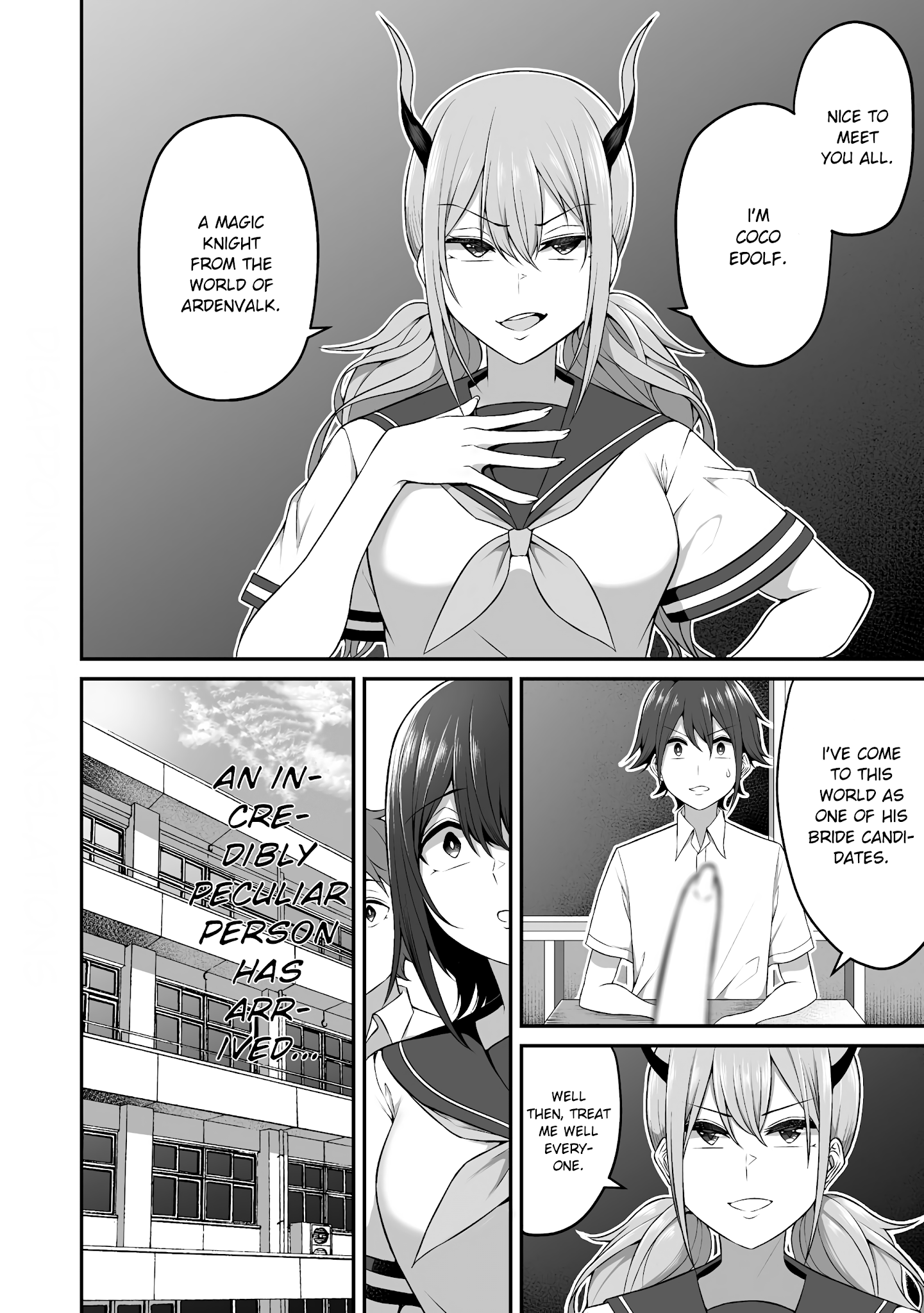 Douyara Boku No Hanayome Wa Onna Kishidan Na You De. - Chapter 4: Female Knight, Being Shameless At School!