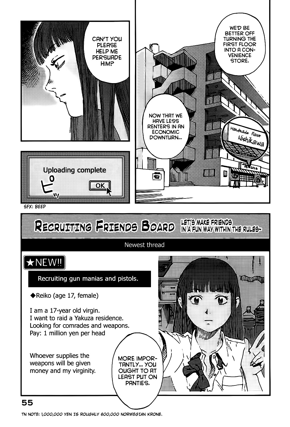 Hoshi No Ponko To Toufuya Reiko - Vol.1 Chapter 2 : Virginity And Gun