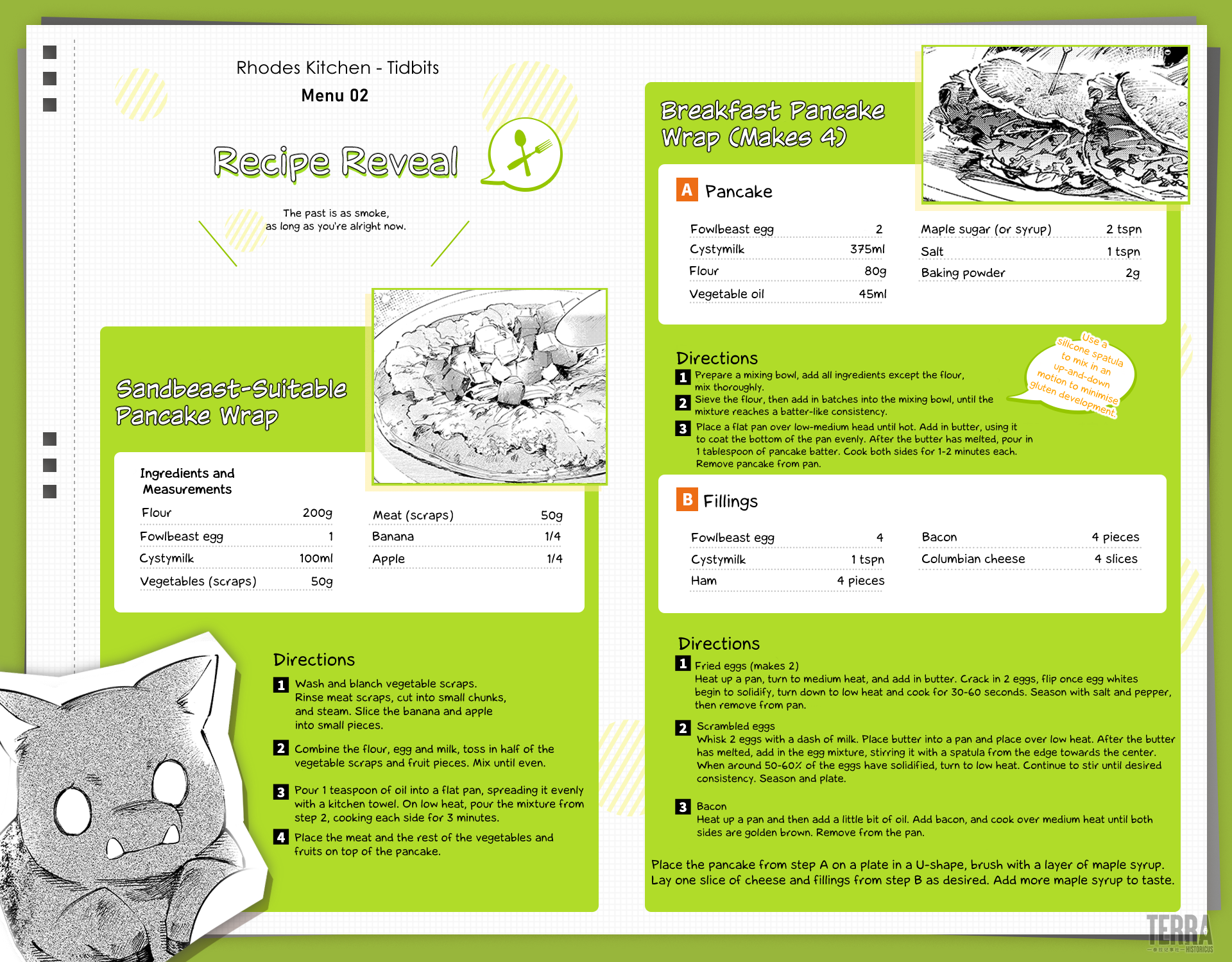 Arknights: Rhodes Kitchen -Tidbits- - Vol.1 Chapter 2: Menu 2 - Breakfast Pancake Wraps And Kjerag’s Number 1 Chef