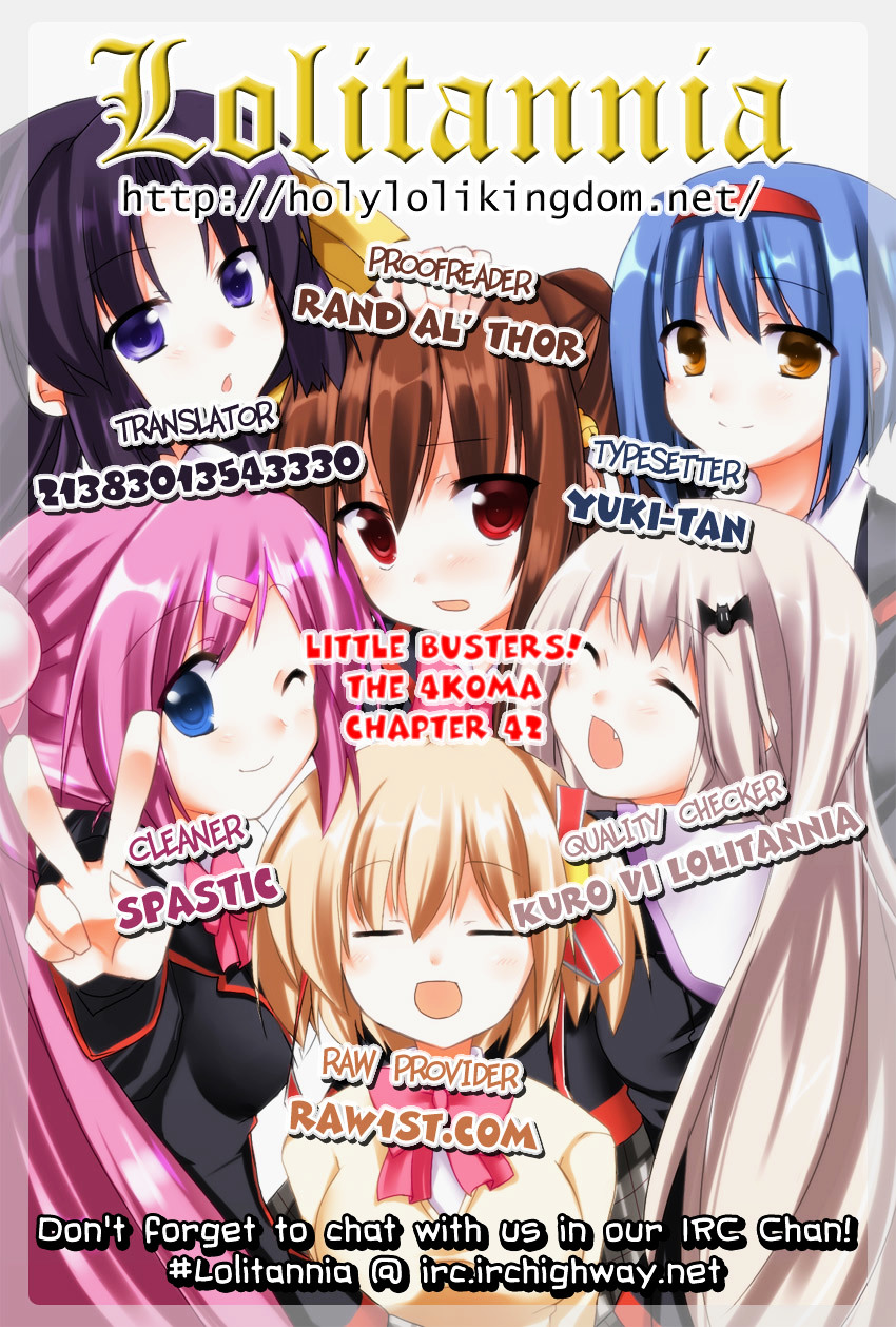 Little Busters! The 4-Koma - Chapter 42 : Clog-Wearing Lost Person