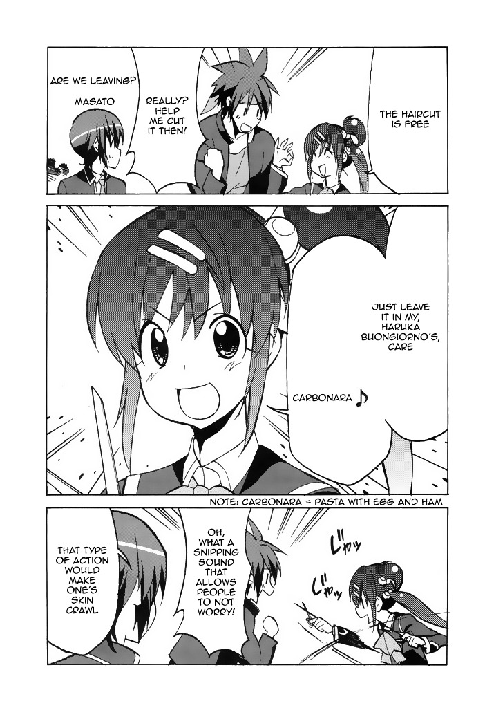 Little Busters! The 4-Koma - Chapter 38 : The Female Barber That S Radiating Charm, Haruka Buongiorno