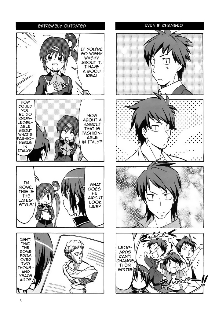 Little Busters! The 4-Koma - Chapter 38 : The Female Barber That S Radiating Charm, Haruka Buongiorno