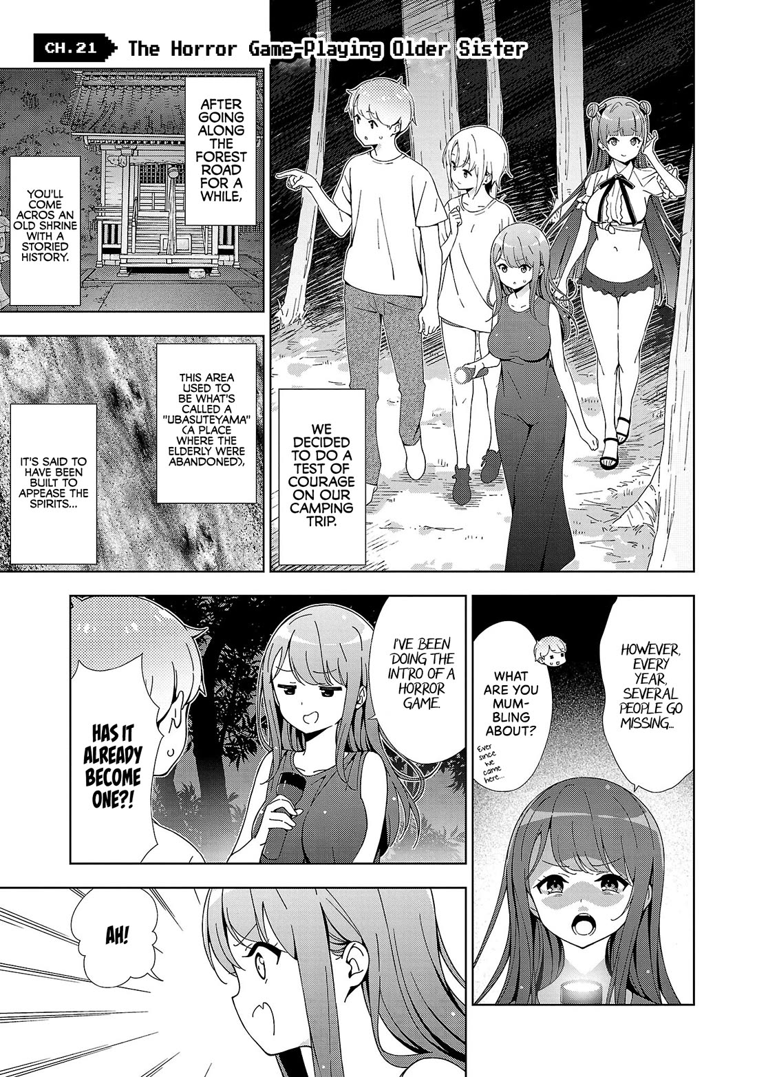 Onee-Chan Wa Game O Suruto Hito Ga Kawaru Onee-Chan - Chapter 21: The Horror Game-Playing Older Sister