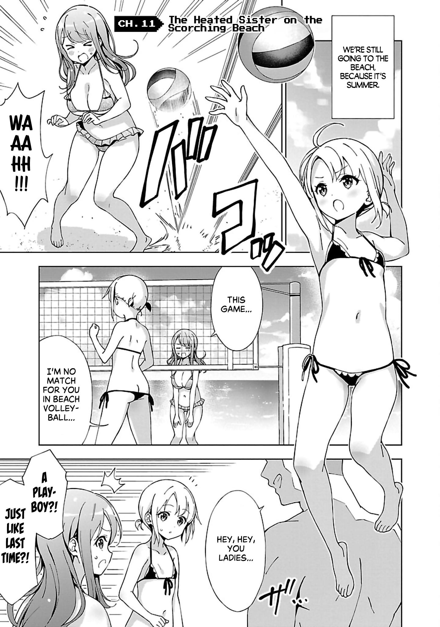 Onee-Chan Wa Game O Suruto Hito Ga Kawaru Onee-Chan - Vol.1 Chapter 11: The Heated Sister On The Scorching Beach