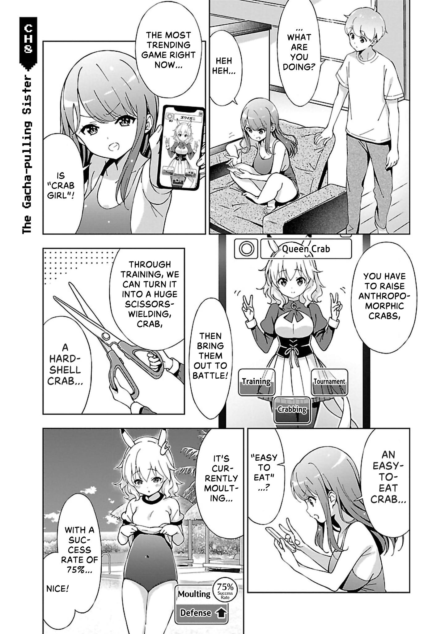 Onee-Chan Wa Game O Suruto Hito Ga Kawaru Onee-Chan - Vol.1 Chapter 8: The Gacha-Pulling Sister